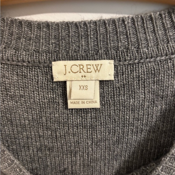 J Crew Merino Wool Blend Gray Sweater - Picture 3 of 7